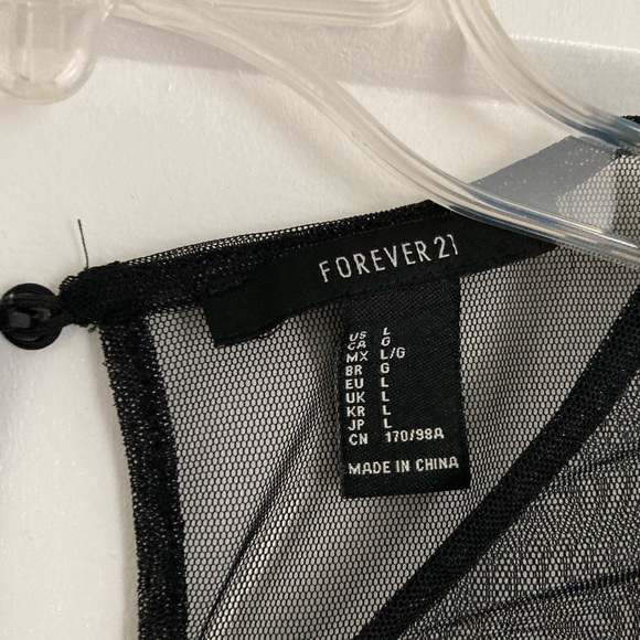 Mesh Lace Dress Overlay with Floral Embroidery - Picture 2 of 4